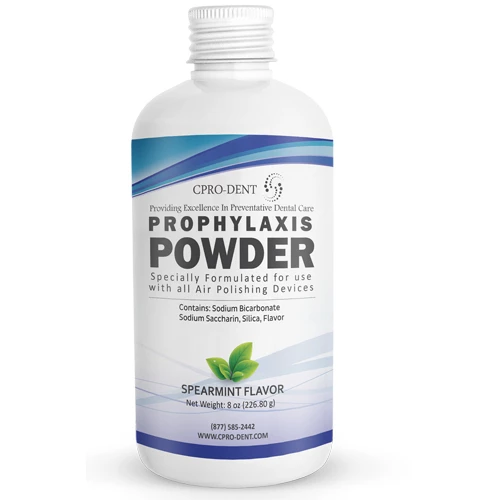 CPro-Dent Prophypulver - 8 oz Flasche. Spearmint Natriumbicarbonatpulver, BPA.
