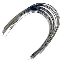 Alambre de arco NiTi de marca propia - Forma ovoidal, rectangular .019" x .025" inferior 10/Paq.