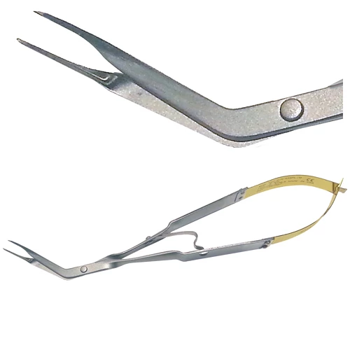 Forceps estilo Steiglitz con polvo de diamante micro en ángulo de 45 grados E/O.