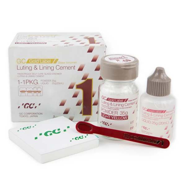 GC Gold Label Luting & Lining Cement 1:1 EXPORT PACKAGE. Glass Ionomer Luting