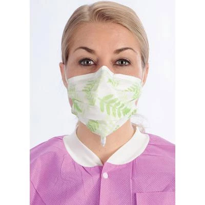 Mascarillas ArchAway Double-Seal con lazo para orejas - FERN 50/paquete. Alambre de plástico en el medio.
