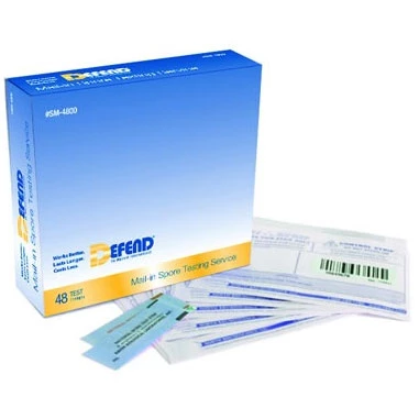 Defend Mail-In Spore Testing Service, 12-Pack. Use for Steam, Autoclave