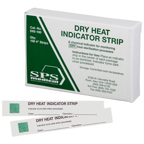 Striscia indicatrice di calore secco SPS Medical 4" 100/Scatola. Un indicatore chimico.