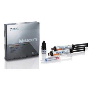 Metacem Adhesive Resin Cement Kit - 2 x 9 Gm. Dual Syringes (A3, Translucent)