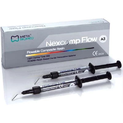 Nexcomp Flow Nano Hybrid Flowable Composite Resin - C2 Syringe Refill, 2 x 2