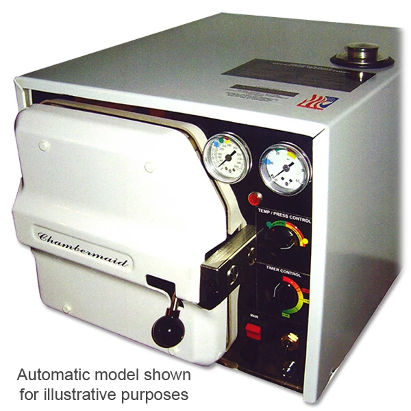 Chambermaid Manual Autoclave - Self-cleaning, highest spore kill rate. Clean
