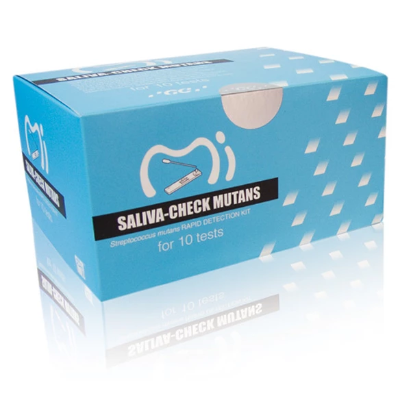 Saliva Check Mutans 10 test/bx, Each Kit contains: 1 Mutans Test Device, 1