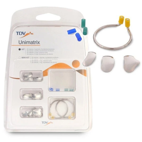 Kit de Matrices Unimatrix - 100 Matrices Variadas (Acero Inoxidable), 2 Anillos y 8