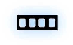 Transview маскированный полупрозрачный пластиковый монтажный экран для рентгеновских снимков, 4 вертикальных.