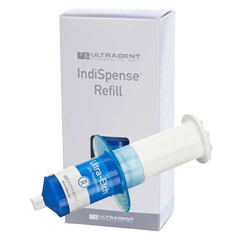 Recarga de jeringa Ultra-Etch IndiSpense, 30 mL. Gel de ácido fosfórico al 35%. Fácil.
