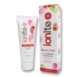 Gel de Fluoruro de Estaño Ionite-H 0.40% - Sabor Chicle, caja de 12 tubos de 4.3 oz.