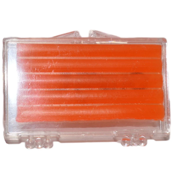 Cera ortodontica Ehros Ortho compatta - Cera arancione con Vitamina E e Aloe, singola.