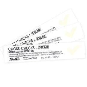 Cross-Checks L Steam sterilization Indicator Strips Laminated, Class 4