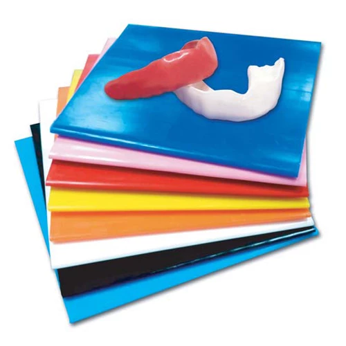 Material de protector bucal EVA azul real de Buffalo Dental, 0.160", hoja de 5"x5", 300 por paquete.