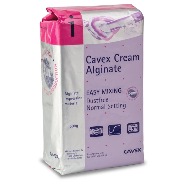 Cavex Cream Alginate Regular Set, Dust-Free, Purple, Bubble Gum flavor, Pack
