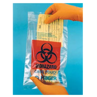 Busta per spedizione di laboratorio biohazard Hager Worldwide, 6" x 9", con documentazione.