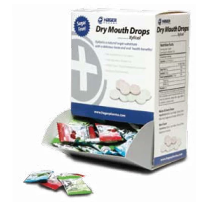 Miradent XYLITOL Dry Mouth Drops, assorted flavors, individually wrapped