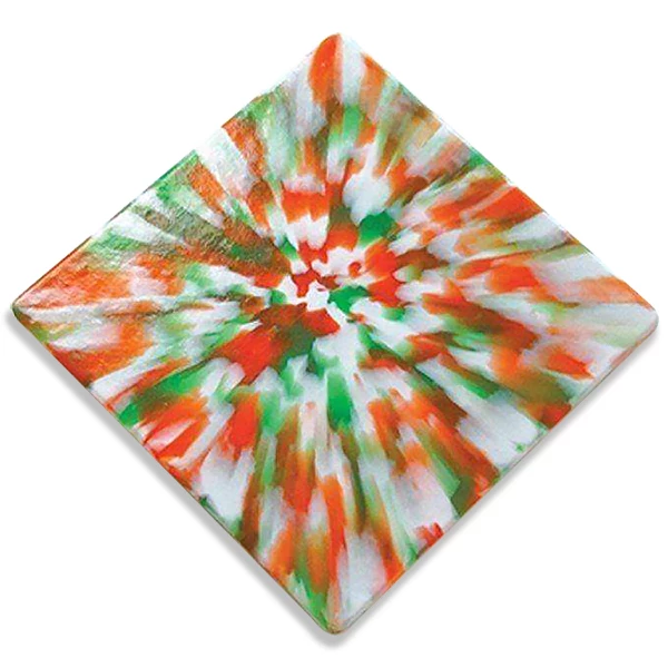 ProForm Funda Bucal Laminada Multicolor Tie-Dye - Trébol, 6/Paq. 5" x 5" .157"