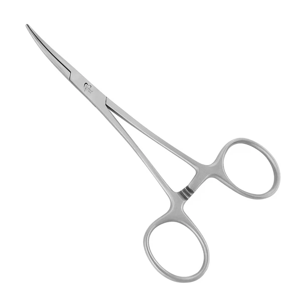 Pinzas de nariz de aguja ProDent USA 5.5" Curvadas de mandíbula lisa