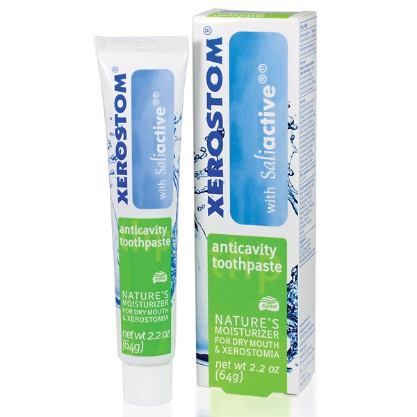 Xerostom Drymouth Anticavity Toothpaste, 2.2 oz. Tube. Non-foaming. Active Xerostom Drymouth Anticavity Toothpaste, 2.2 oz. Tube. Non-foaming. Active
