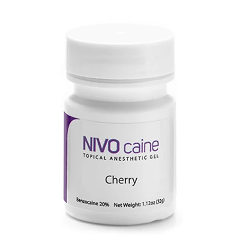 Nivo Caine Topisches Kirsch-Betäubungsgel, 30 g Glas, Benzocain 20%