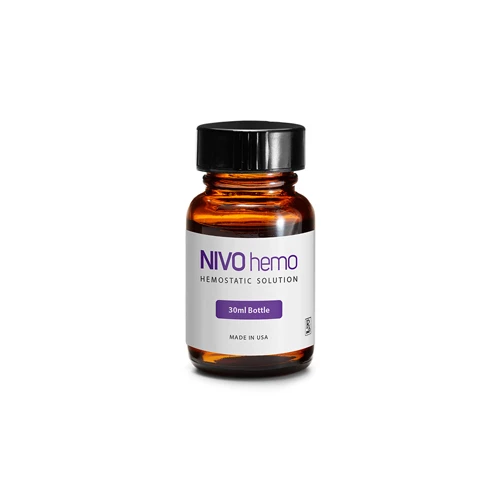 Solución Hemostática Nivo Hemo, botella de 30 mL, tipo hemodent. Amortiguada, 25%.