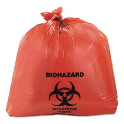 Heritage Rote Biohazard-Müllbeutel, Größe 8-10 Gallonen, 500 pro Karton