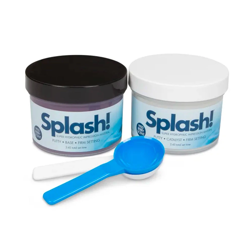 ¡Splash! Tarros de masilla de medio tiempo, secado súper rápido de 2:45, 1 - tarro base de 250 mL, 1.
