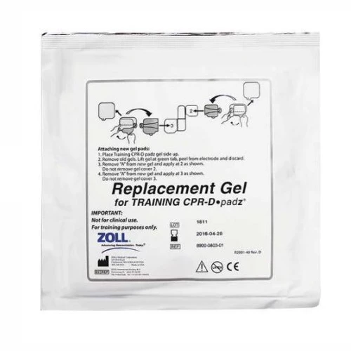 Geles adhesivos de reemplazo Zoll Medical para electrodos de entrenamiento CPR-D-padz, 5.