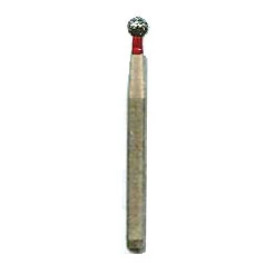 Burillo de diamante de grano fino Takaguti FG BR-49, forma de bola redonda, 3 por paquete. ISO 001/008