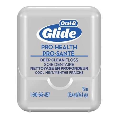 Oral-B Glide Pro-Health Deep Clean floss, 15m patient sample size, cool mint