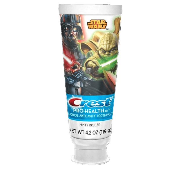 Crest Pro-Health Jr Star Wars Toothpaste, Cool Minty Breeze, 4.2 oz tubes