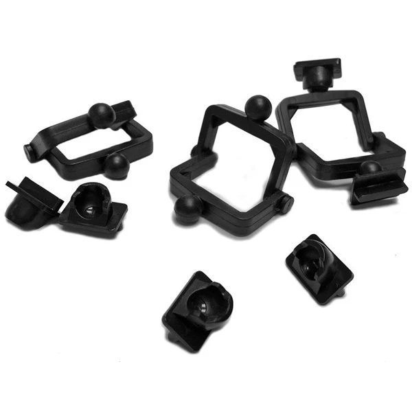 BesQual Disposable Plastic Articulators - Black, 100 Sets / Bag.