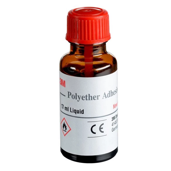 Adhesivo para bandejas de poliéter 3M ESPE, Impregum, botella de 17 mL. Diseñado para asegurar