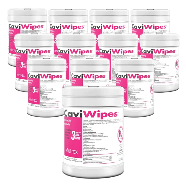 CaviWipes Towelettes *Case of 12 Cans* (Large: 6" x 6.75") 160/Can CaviWipes Towelettes *Case of 12 Cans* (Large: 6" x 6.75") 160/Can