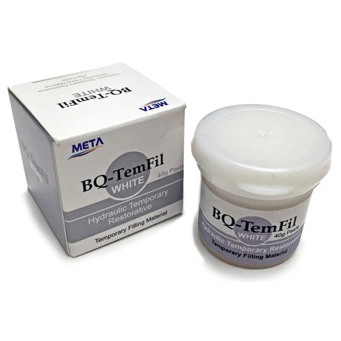BQ-TemFil Material de Relleno Temporal - Pasta BLANCA, Tarro de 40 g. Hidráulico. BQ-TemFil Material de Relleno Temporal - Pasta BLANCA, Tarro de 40 g. Hidráulico.