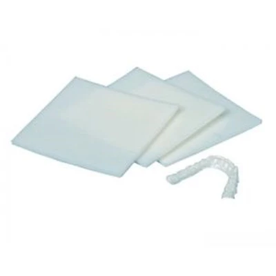Material de protector bucal EVA claro y suave de Buffalo Dental, 0.118", 5" x 5", caja de 300.