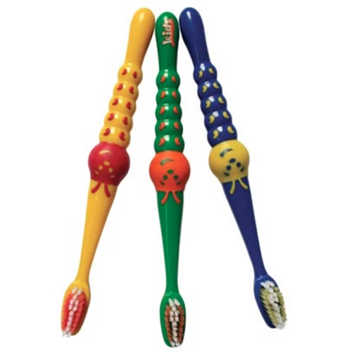 Oraline Kids Caterpillar Toothbrush, Stage 2, 26 Tuft Soft, 2 Color Handle