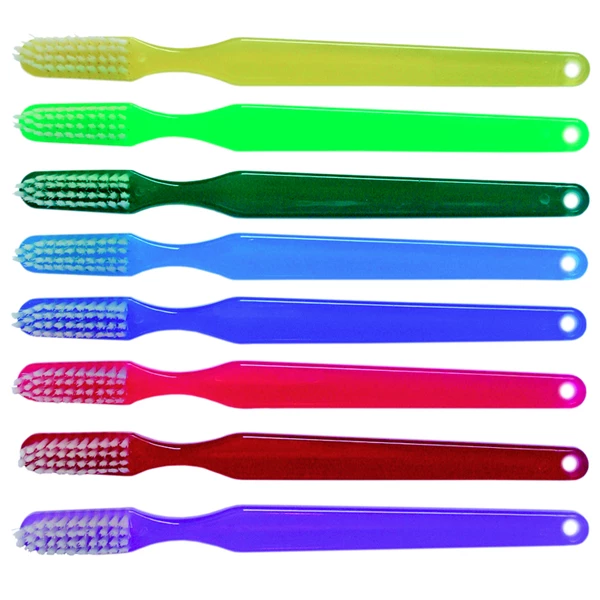 Cepillo de dientes Oraline Adulto Rainbow, 41 mechones suaves, 8 colores surtidos, 144/caja.