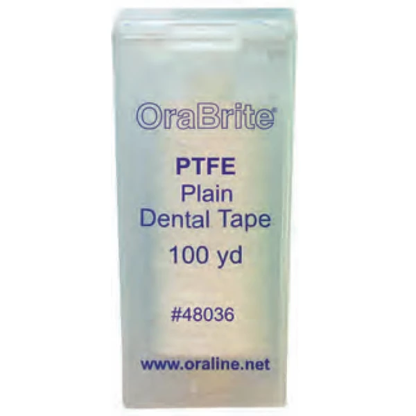Oraline 72 Floss dispensers per case. 100 Yards Premium PTFE Plain Dental Floss