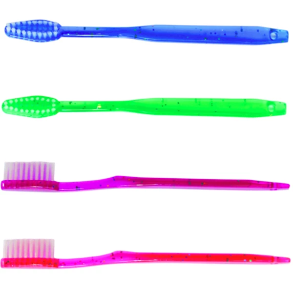 Cepillo de dientes Oraline Sparkle - Etapa 2 (Niños de 3 a 5 años). Cabeza cónica ayuda a limpiar la parte posterior.