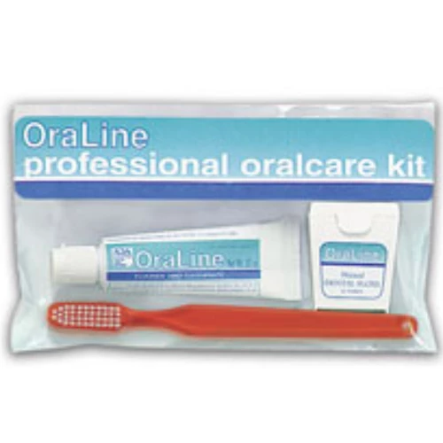 Kit ortodontico Oraline, include: dentifricio da 0,85 oz, spazzolino Ortho V-Trim.