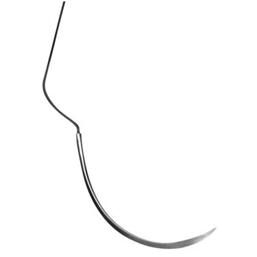 Sutura assorbibile Perma Sharp 5/0, 18" in gutta cromica con taglio inverso C-17.