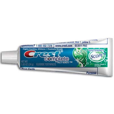 Crest Complete Multi-Benefit Whitening + Scope Zahnpasta, Minze, 125 g Tuben