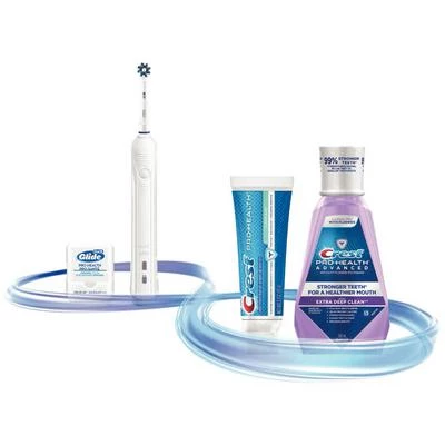 Oral-B Power Zahnbürste 1000 Daily Clean Power Bundle, 3/Stk. Kommt in einer Tragetasche.