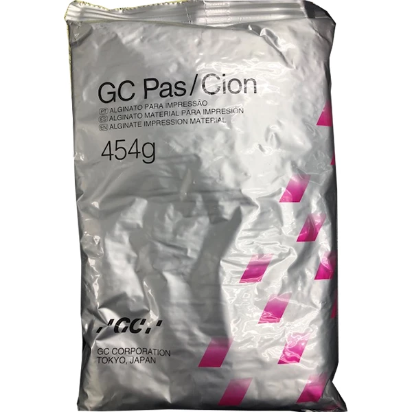 Material de impresión de alginato GC America, bolsa de 1 lb. Tiempo de mezcla 20-30 seg, total.