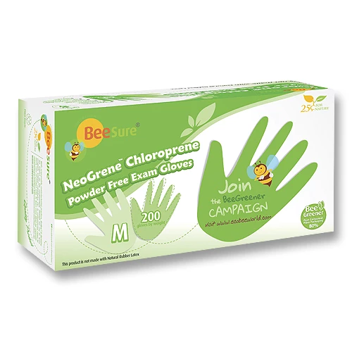 BeeSure NeoGrene Chloropren, klein, 200/Packung, puderfrei Untersuchungshandschuhe. Die neuesten