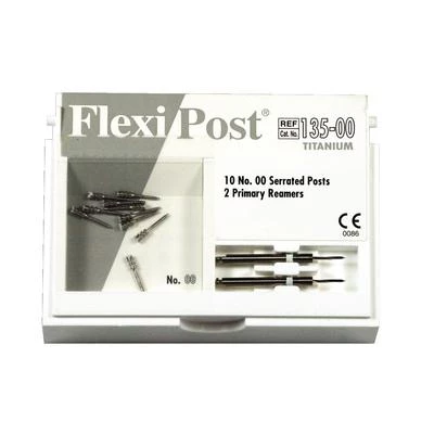 Flexi-Post rot #1 Titanstift Nachfüllpackung, enthält 10 Titanstifte, 1 primär.