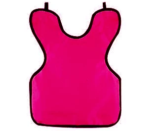 Palmero Petite/Kinder Röntgenschürze ohne Kragen, Neonpink Nylon mit Schwarz