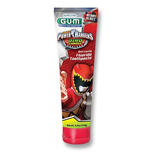 GUM Power Rangers Toothpaste 4.2 oz. Tube. Win the battle against evil